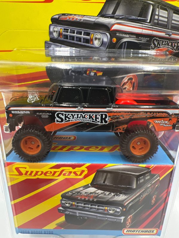 Matchbox Superfast #11 1968 Dodge D200 Black 169B Supply