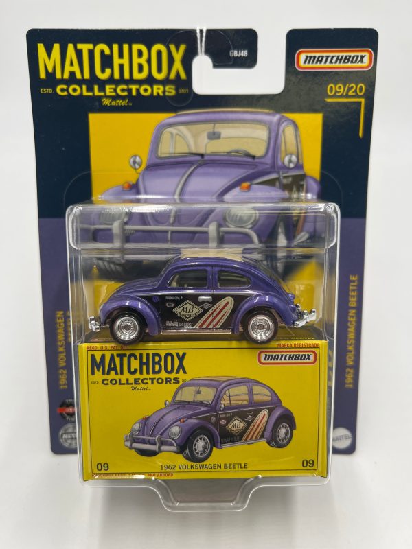 2020 Matchbox Collectors #09 1962 Volkswagen Beetle Purple 171D Sale