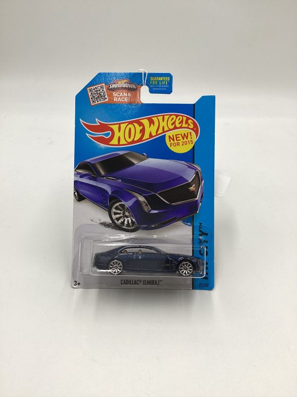 2015 Hot wheels HW City #25 Blue Cadillac Elmiraj 56D For Sale