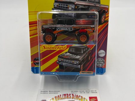 Matchbox Superfast #11 1968 Dodge D200 Black 169B Supply