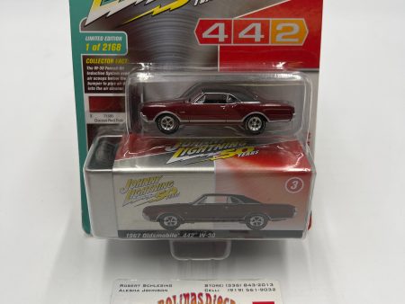 Johnny Lightning 50 Years 1967 Oldsmobile 442 W-30 Red W Tin 189F Hot on Sale