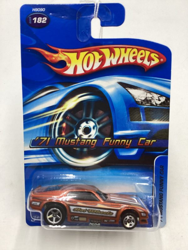 2005 Hot Wheels #182 Orange 71 Mustang Funny Car 24H For Sale