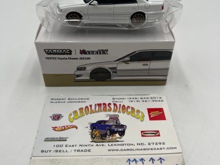 Tarmac Works x Vertex Global64 Toyota Chaser JZX100 White For Cheap