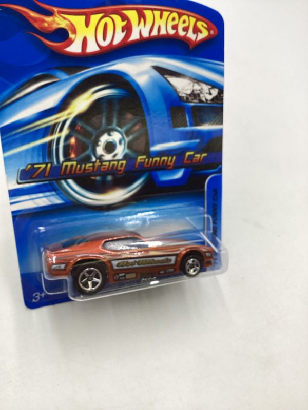 2005 Hot Wheels #182 Orange 71 Mustang Funny Car 24H For Sale