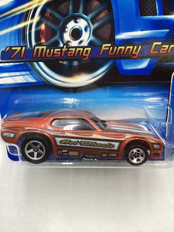 2005 Hot Wheels #182 Orange 71 Mustang Funny Car 24H For Sale