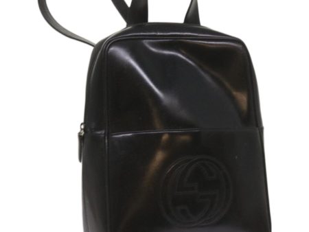 GUCCI Backpack Leather Black ep3519 Hot on Sale