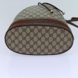 GUCCI GG Canvas Web Sherry Line Shoulder Bag PVC Beige Green Red 71174 For Discount