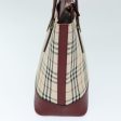 BURBERRY Nova Check Hand Bag Canvas BeigeNew 73429 Online Sale