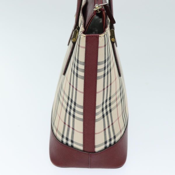 BURBERRY Nova Check Hand Bag Canvas BeigeNew 73429 Online Sale