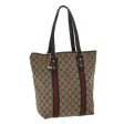 GUCCI GG Canvas Web Sherry Line Hand Bag Beige Red Green 162899 71515 Online