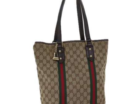 GUCCI GG Canvas Web Sherry Line Hand Bag Beige Red Green 162899 71515 Online