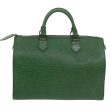 LOUIS VUITTON Epi Speedy 30 Hand Bag Vintage Borneo Green M43004  tb927 Fashion