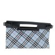 BURBERRY Nova Check Blue Label Hand Bag Canvas Light BlueNew 73583 Discount