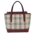 BURBERRY Nova Check Hand Bag Canvas BeigeNew 73429 Online Sale