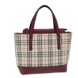 BURBERRY Nova Check Hand Bag Canvas BeigeNew 73429 Online Sale