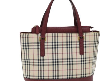 BURBERRY Nova Check Hand Bag Canvas BeigeNew 73429 Online Sale