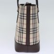 BURBERRY Nova Check Hand Bag Canvas BeigeNew fm3415 Online now