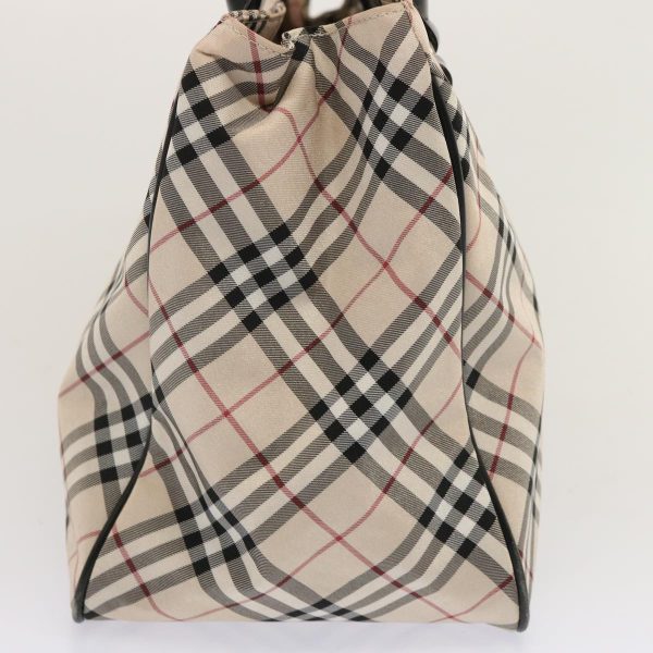 BURBERRY Nova Check Blue Label Hand Bag Nylon BeigeNew bs14029 Supply