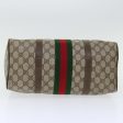 GUCCI GG Supreme Web Sherry Line Boston Bag Beige Red 39 02 007 yk10775 Hot on Sale