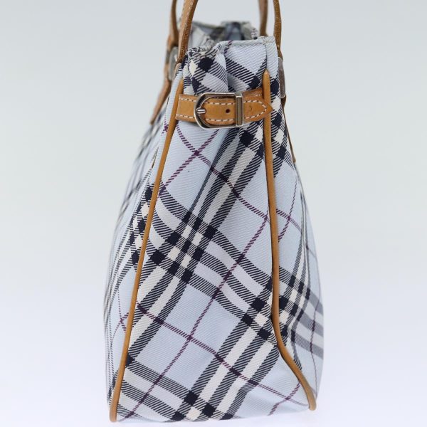 BURBERRY Nova Check Blue Label Hand Bag Nylon BlueNew yk12085 Sale