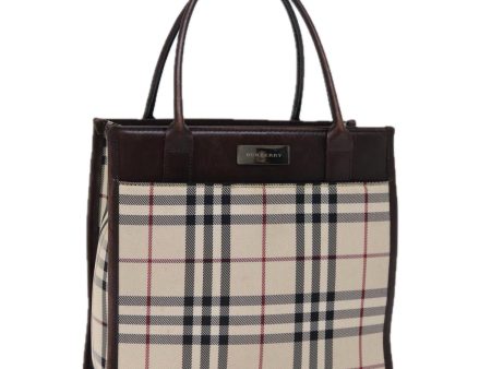 BURBERRY Nova Check Hand Bag Canvas BeigeNew ep4103 Sale