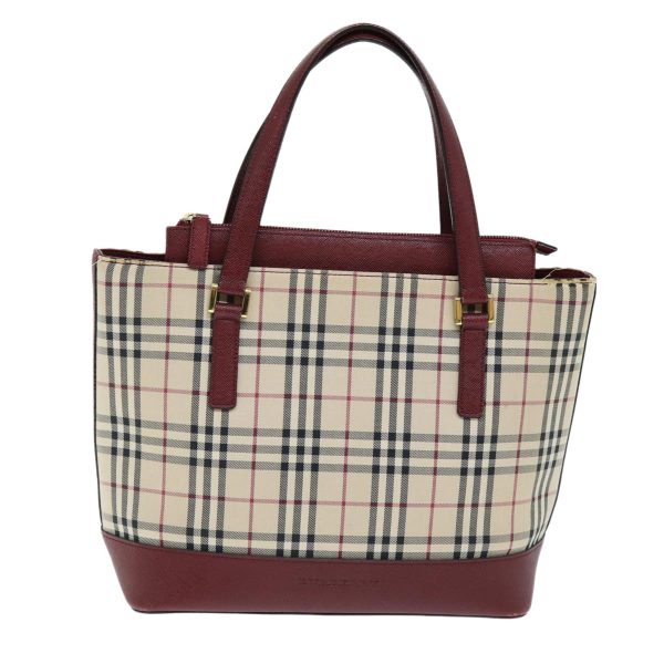 BURBERRY Nova Check Hand Bag Canvas BeigeNew 73429 Online Sale