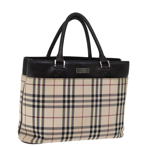 BURBERRY Nova Check Hand Bag Canvas BeigeNew bs14326 Supply