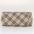 BURBERRY Nova Check Blue Label Hand Bag Nylon BeigeNew bs14029 Supply