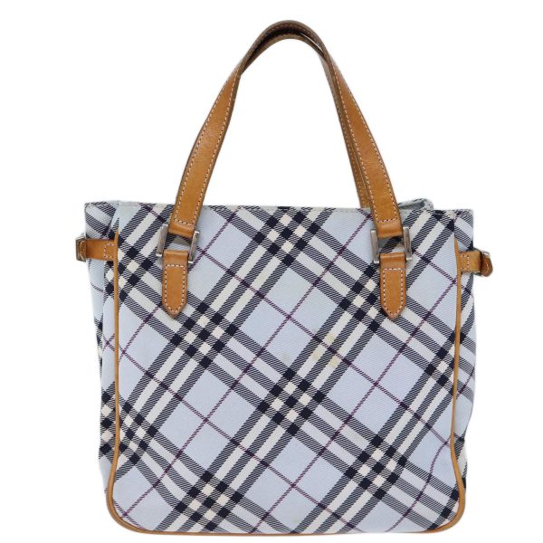 BURBERRY Nova Check Blue Label Hand Bag Nylon BlueNew yk12085 Sale