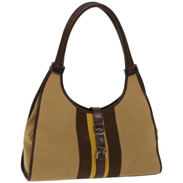 GUCCI Jackie Hand Bag Canvas Brown Beige yellow 002 1067 2123 ep3424 Cheap