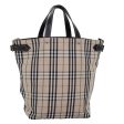 BURBERRY Nova Check Blue Label Hand Bag Canvas BeigeNew mr154 Fashion