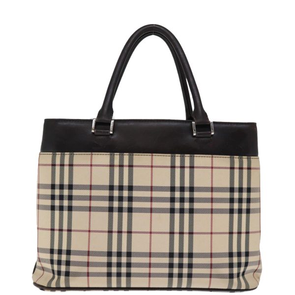 BURBERRY Nova Check Hand Bag Canvas BeigeNew bs14326 Supply