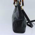 GUCCI Bamboo Hand Bag Leather 2way Black 70622 Cheap