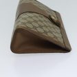 GUCCI GG Supreme Web Sherry Line Clutch Bag PVC Beige Green 89 01 033 72043 Online Hot Sale