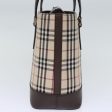 BURBERRY Nova Check Hand Bag Canvas BeigeNew fm3415 Online now