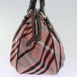 BURBERRY Nova Check Blue Label Hand Bag Canvas PinkNew bs14318 on Sale