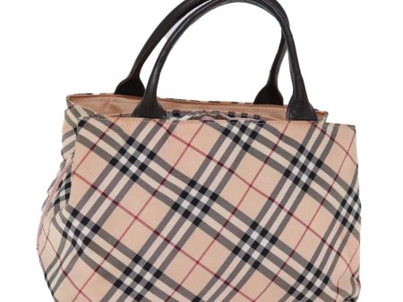 BURBERRY Nova Check Blue Label Hand Bag Nylon PinkNew bs14256 Cheap