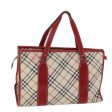 BURBERRY Nova Check Blue Label Hand Bag Canvas BeigeNew bs14288 Cheap