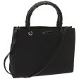 GUCCI Bamboo Hand Bag Canvas 2way Black 002 1016 ep3572 Hot on Sale