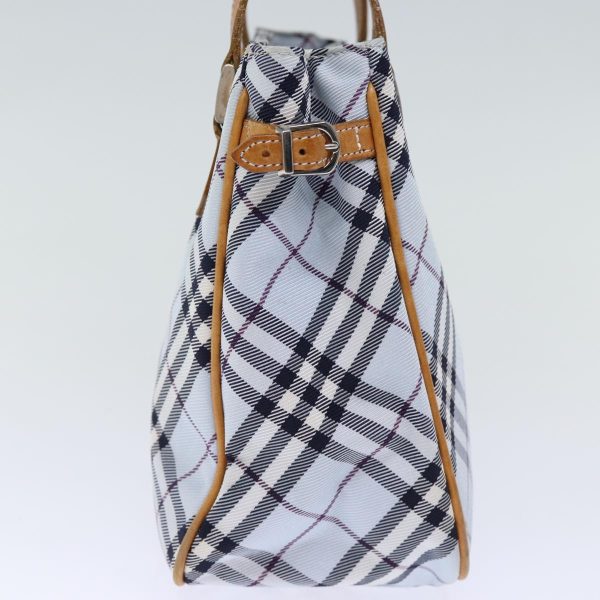 BURBERRY Nova Check Blue Label Hand Bag Nylon BlueNew yk12085 Sale