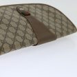 GUCCI GG Supreme Web Sherry Line Clutch Bag PVC Beige Red 89 01 031 67735 Supply