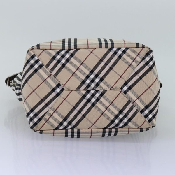 BURBERRY Nova Check Blue Label Hand Bag Canvas BeigeNew mr154 Fashion