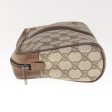 GUCCI GG Canvas Web Sherry Line Clutch Bag PVC Beige Red 89 01 012 yk10675 Hot on Sale