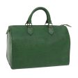 LOUIS VUITTON Epi Speedy 30 Hand Bag Vintage Borneo Green M43004  tb927 Fashion