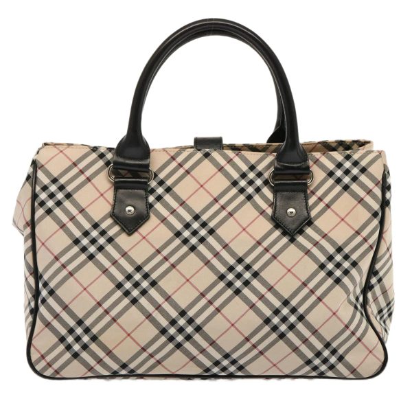 BURBERRY Nova Check Blue Label Hand Bag Nylon BeigeNew bs14029 Supply