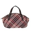 BURBERRY Nova Check Blue Label Hand Bag Canvas PinkNew bs14318 on Sale