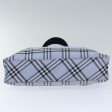 BURBERRY Nova Check Blue Label Hand Bag Nylon Light BlueNew 73152 Cheap