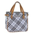 BURBERRY Nova Check Blue Label Hand Bag Nylon BlueNew yk12085 Sale