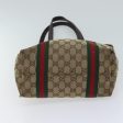 GUCCI GG Canvas Web Sherry Line Hand Bag Beige Red Green 162899 71515 Online