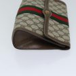 GUCCI GG Supreme Web Sherry Line Clutch Bag PVC Beige Red 89 01 006 72501 For Sale